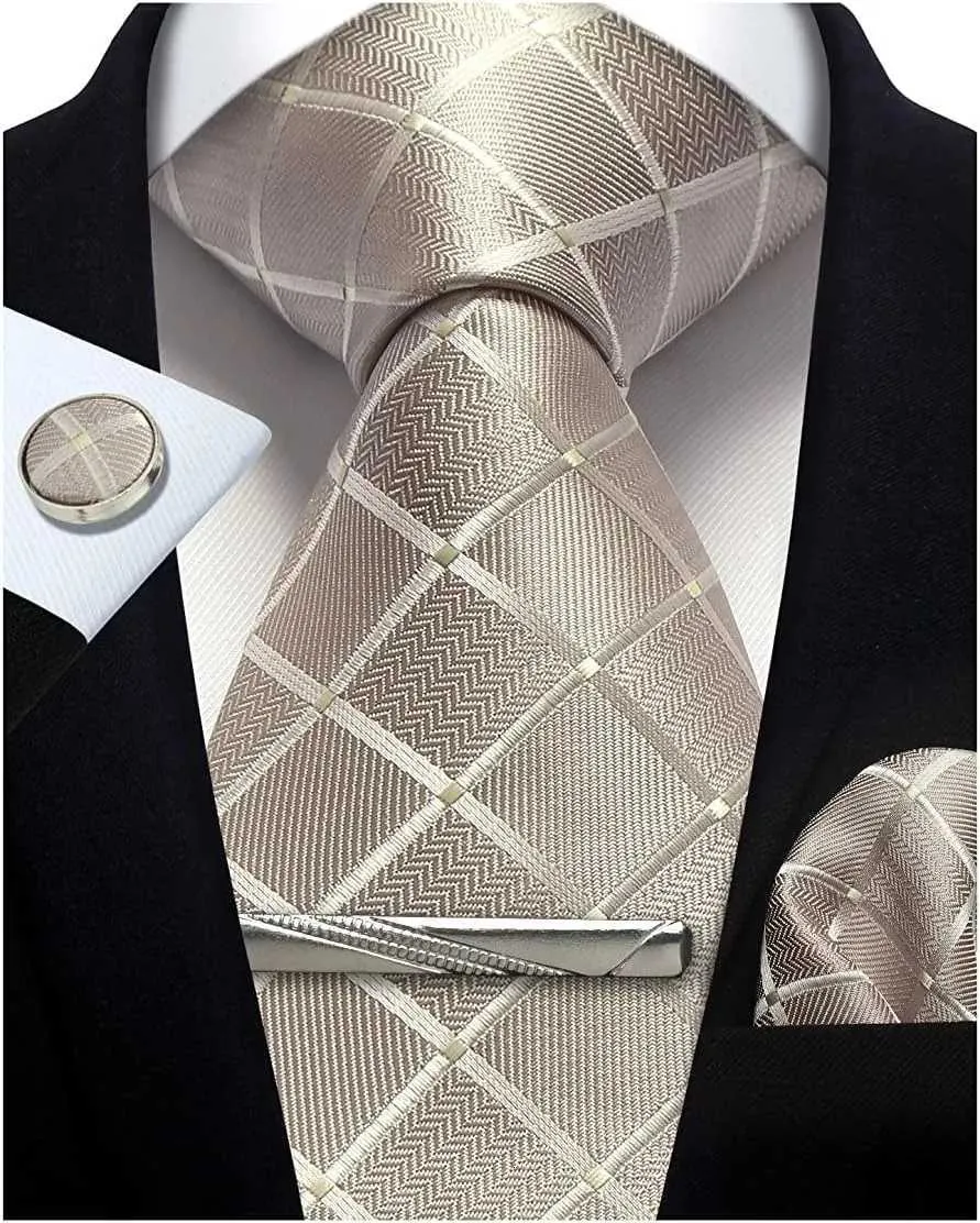 Cravatta vintage da uomo con cravatta in seta paisley, gemelli Hanky ​​con spilla a catena con anello fermacravatta formale – acquista a prezzi convenienti sul marketplace