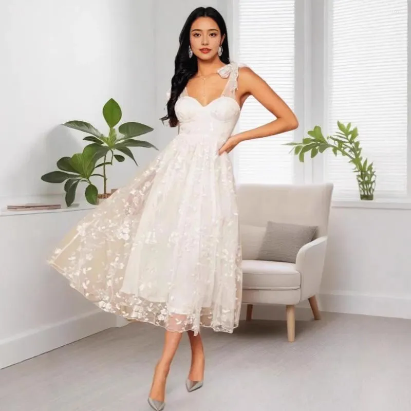Casual Dresses Elegant Summer Wedding Sleeveless... From Caeley, $22.59 |  DHgate.Com