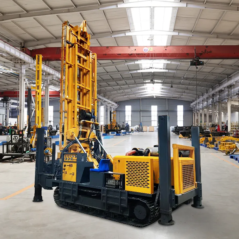 Crawler-Type Diesel Pneumatic Hydraulic Drilling Rig for Borehole ...