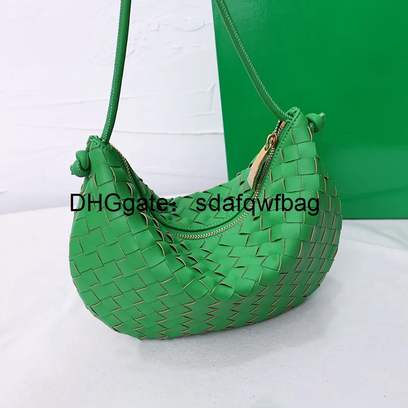 Luxury Genuine Leather Womens Weave Your Turn Bag Designer