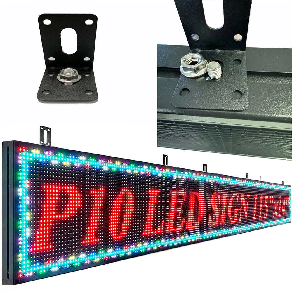 P10 Outdoor WiFi LED Display Sign 115x14 Digital Advertising Board IP45 ...