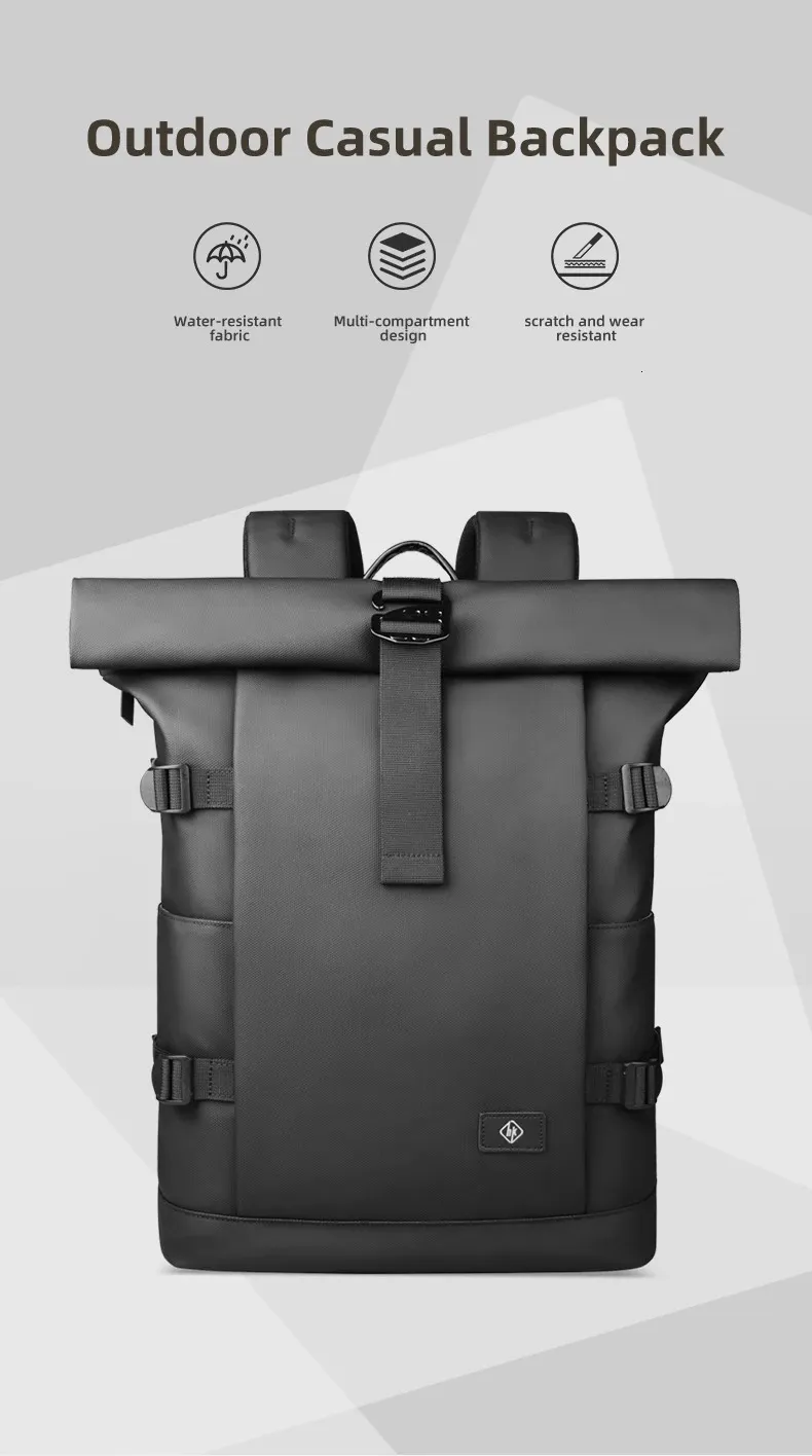Waterproof Men Backpack Large Capacity Laptop Rucksack For Travel_voghion.com