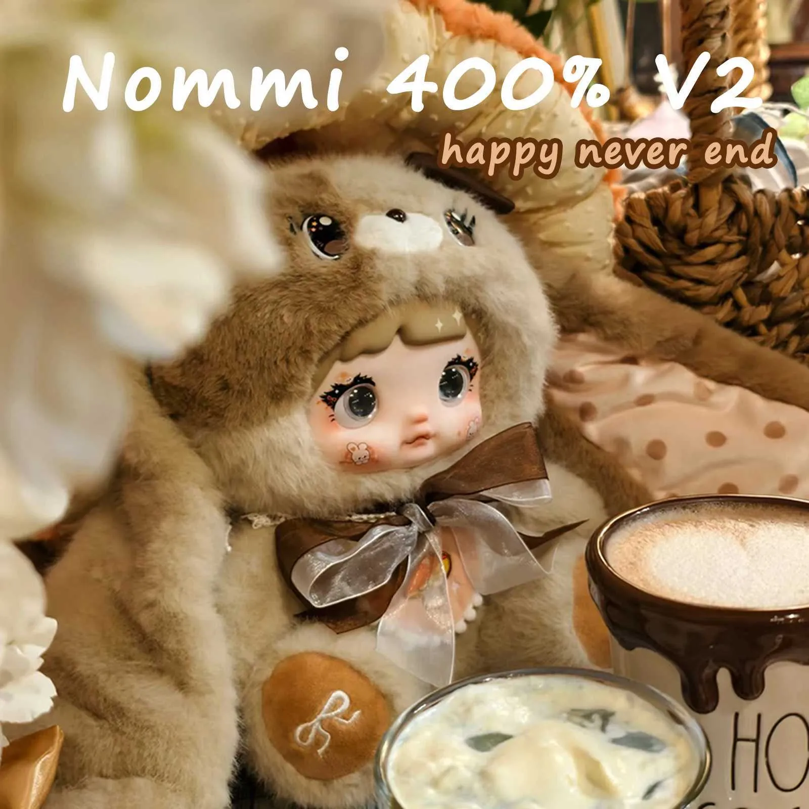 Cute Rabbit Plush Doll - Nommi 400% V2 Blind Box Collectible