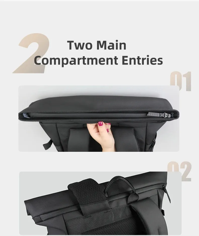 Waterproof Men Backpack Large Capacity Laptop Rucksack For Travel_voghion.com