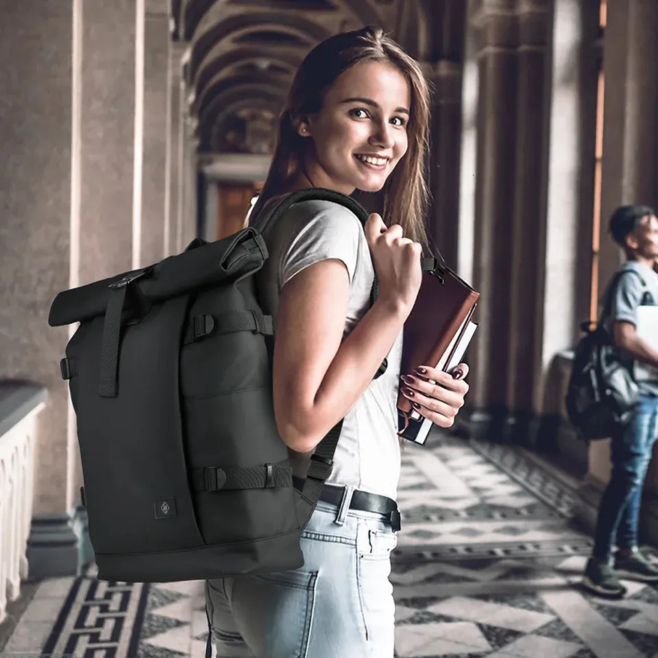 HcanKcan Large Capacity Men Backpack Waterproof 17 Laptop Bag Casual Travel Outdoor Camping Expandable Work 251124_voghion.com