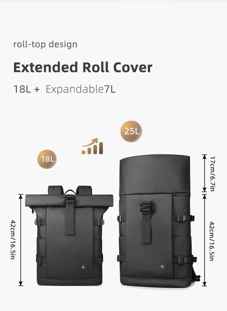Waterproof Men Backpack Large Capacity Laptop Rucksack For Travel_voghion.com