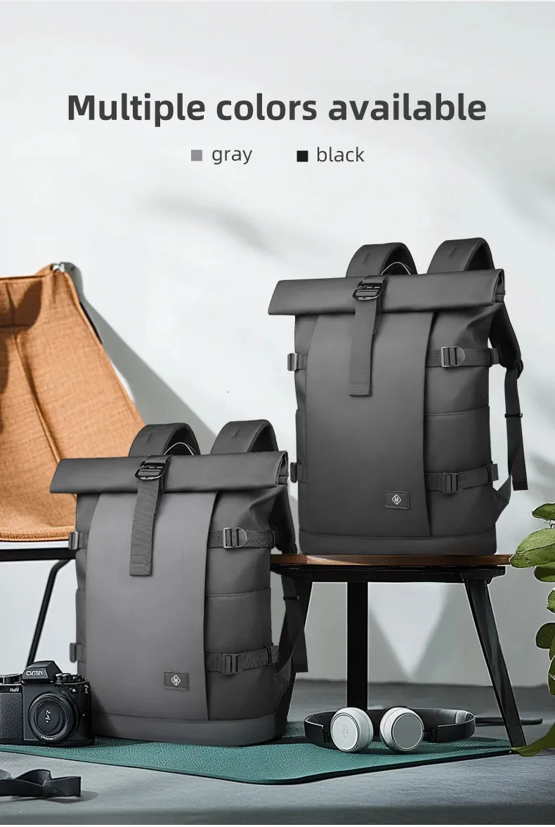 Waterproof Men Backpack Large Capacity Laptop Rucksack For Travel_voghion.com