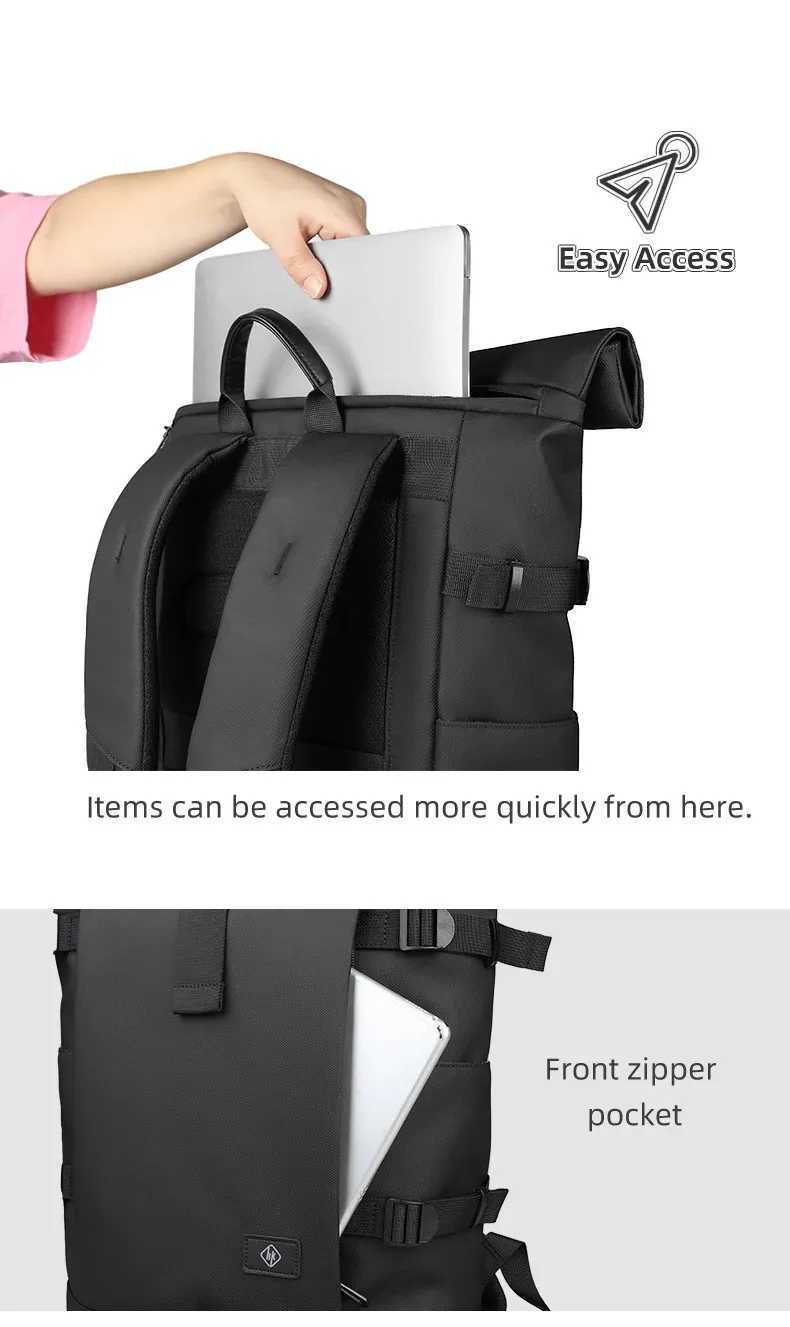 Waterproof Men Backpack Large Capacity Laptop Rucksack For Travel_voghion.com