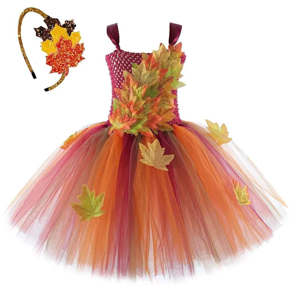 Forest Woodland Elf Princess Tutu Dress with Wings - Perfect for Autumn and Halloween Outfits for Girls