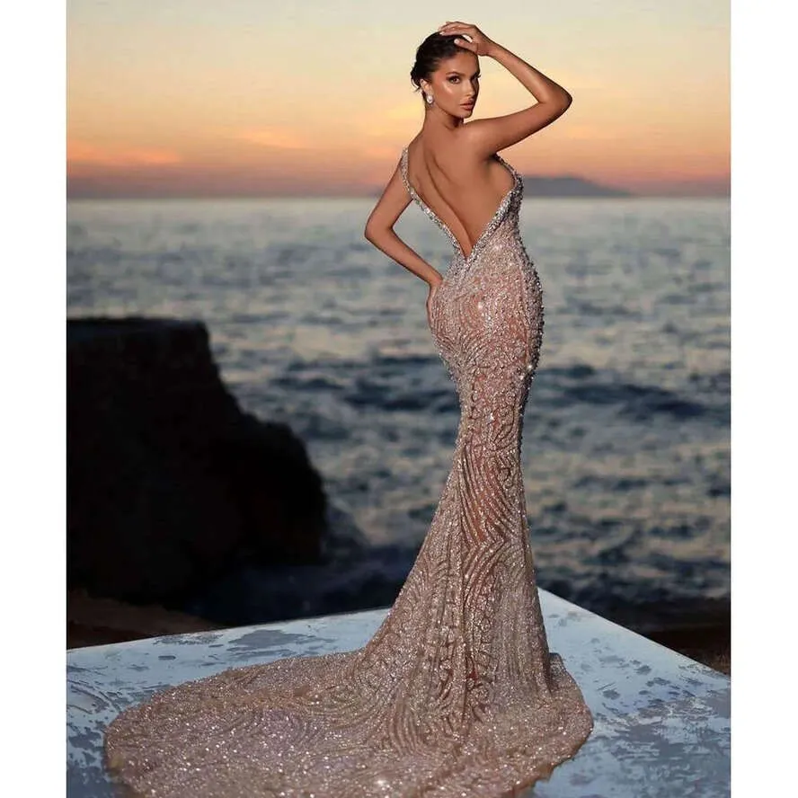mermaid style prom dress 2017 ZAPAKA Women Lilac Prom Dress Mermaid V Neck Open Back Beaded Evening Dresses with Appliques, Lilac / US26W