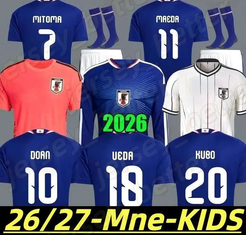 ISAGI Japan Soccer Jerseys 2026 2027 World Cup Kit Set Adult & Kids ...