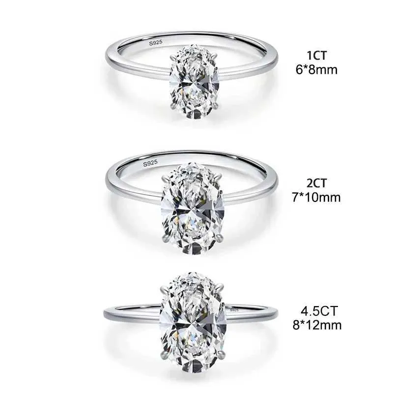 Gorgeous Oval Moissanite Diamond Ring 925 Sterling Silver Luxury_voghion.com