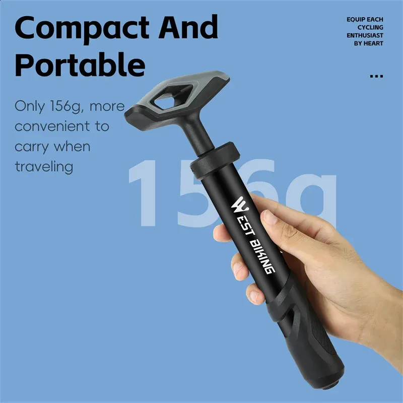 Pompe Portable Universelle Pour Ballons – Sport, Plage, Basket, Foot – PP Et Acier, Buse Américaine, Aiguille Incluse, Petite Et Légère