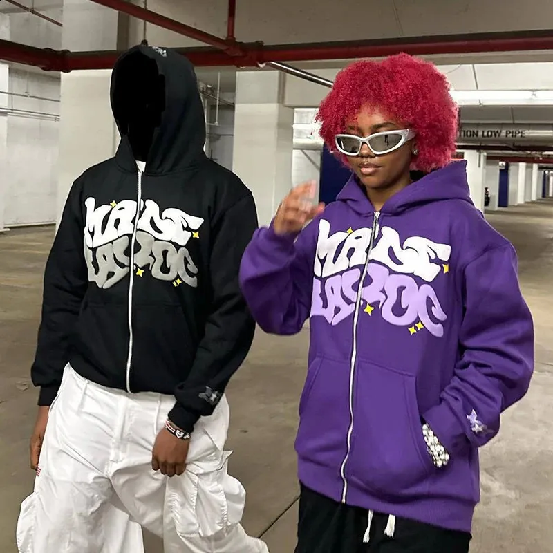 Womens Y2K Graphic Zip Up Hoodie Cyber Grunge Emo From Yujia04