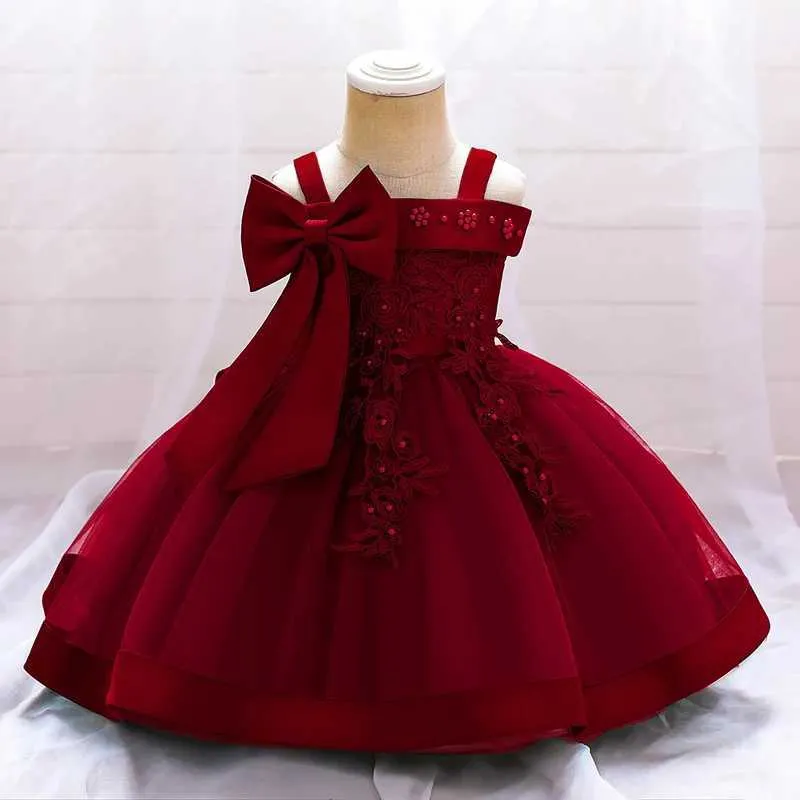 birthday green dress Little Girls Dress Toddler Green Pearl Communion Formal Princess Birthday Party Dress main image 0