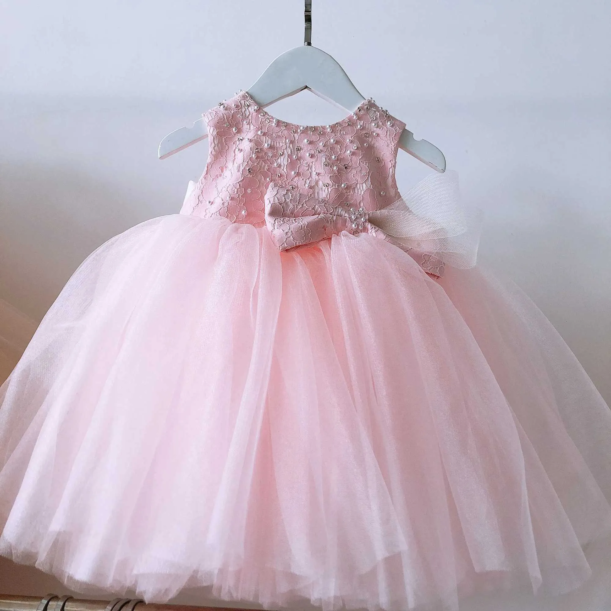 blue dress for baby girl Cute Baby Girl Puffy Beauty Pageant Dress Toddler Birthday Party Prin –  marryshe main image 1