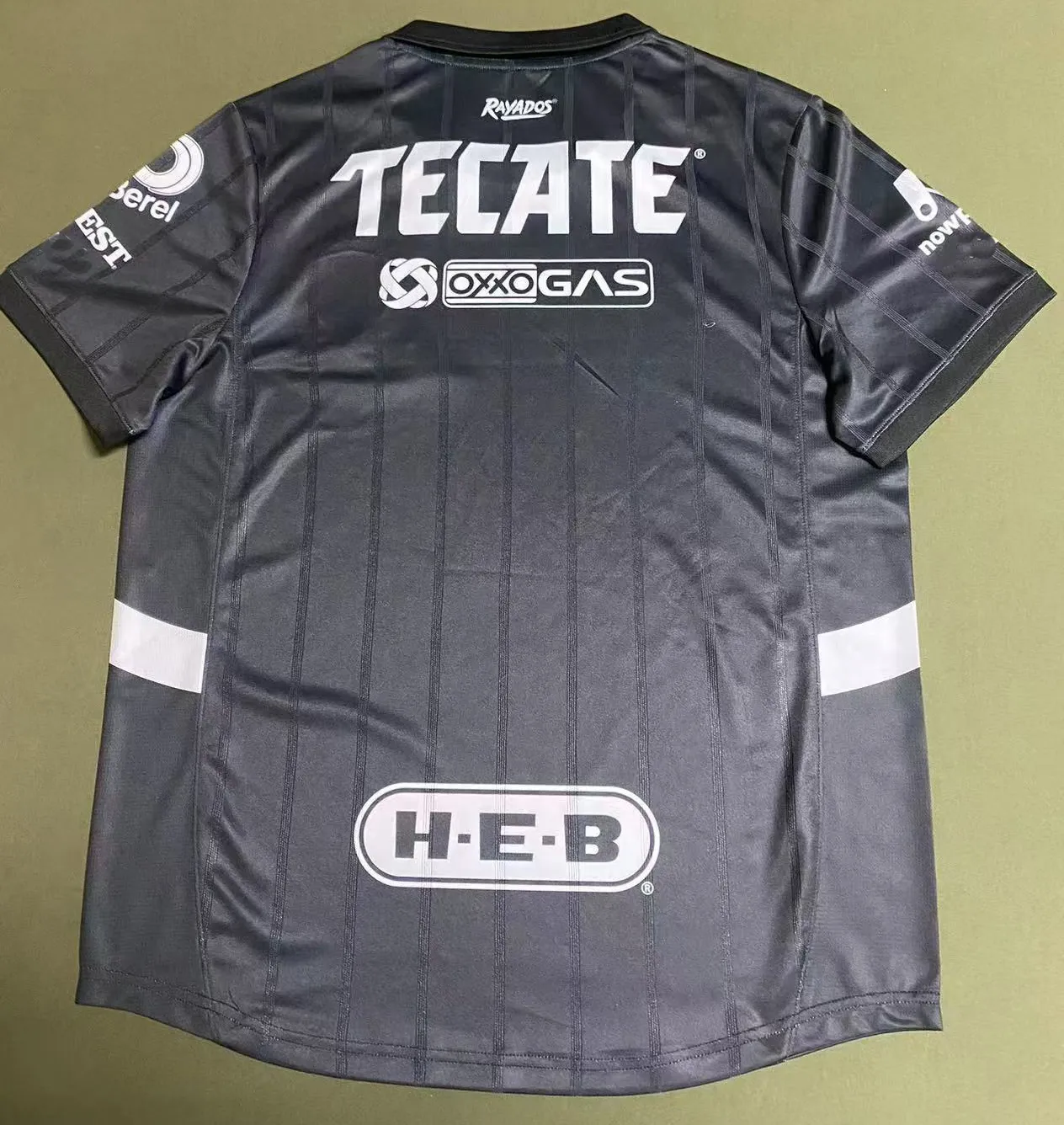 De Fútbol Playera Rayados Negra CF Monterrey Soccer Jersey Retro