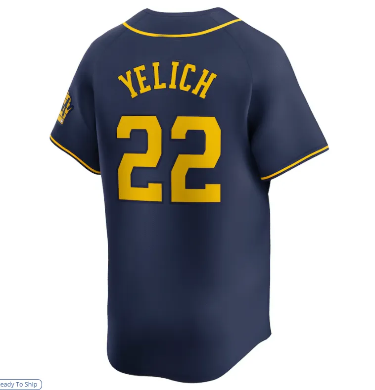 shalomclub シャロムクラブ　milk jersey Custom 2024 Baseball Jersey For Brewers Fans: Yelich, Adames