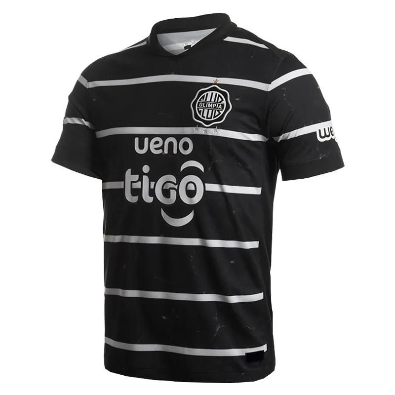 2025 Club Olimpia 120th Asuncion Mens Soccer T Shirts 4XL