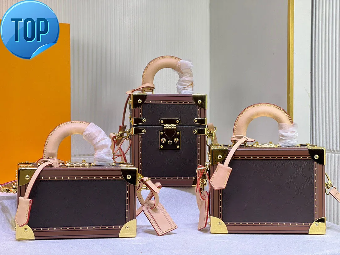 Classic Trunk Handbag: Genuine Leather Valisette, Designer Jewelry Storage  Box, Shoulder Crossbody Tote Bag for Women Premium Quality