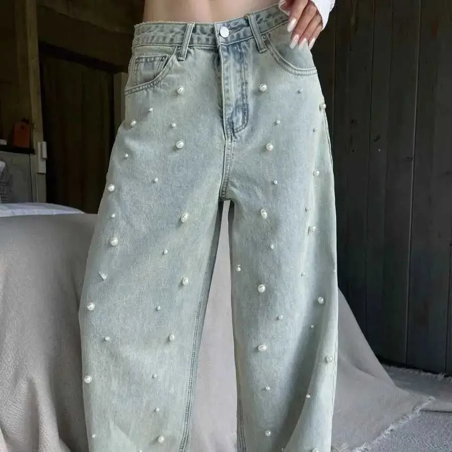 Jeans Sueltos Y De Moda Holgados Vintage 2024 Nuevos Pantalones De - Main Image