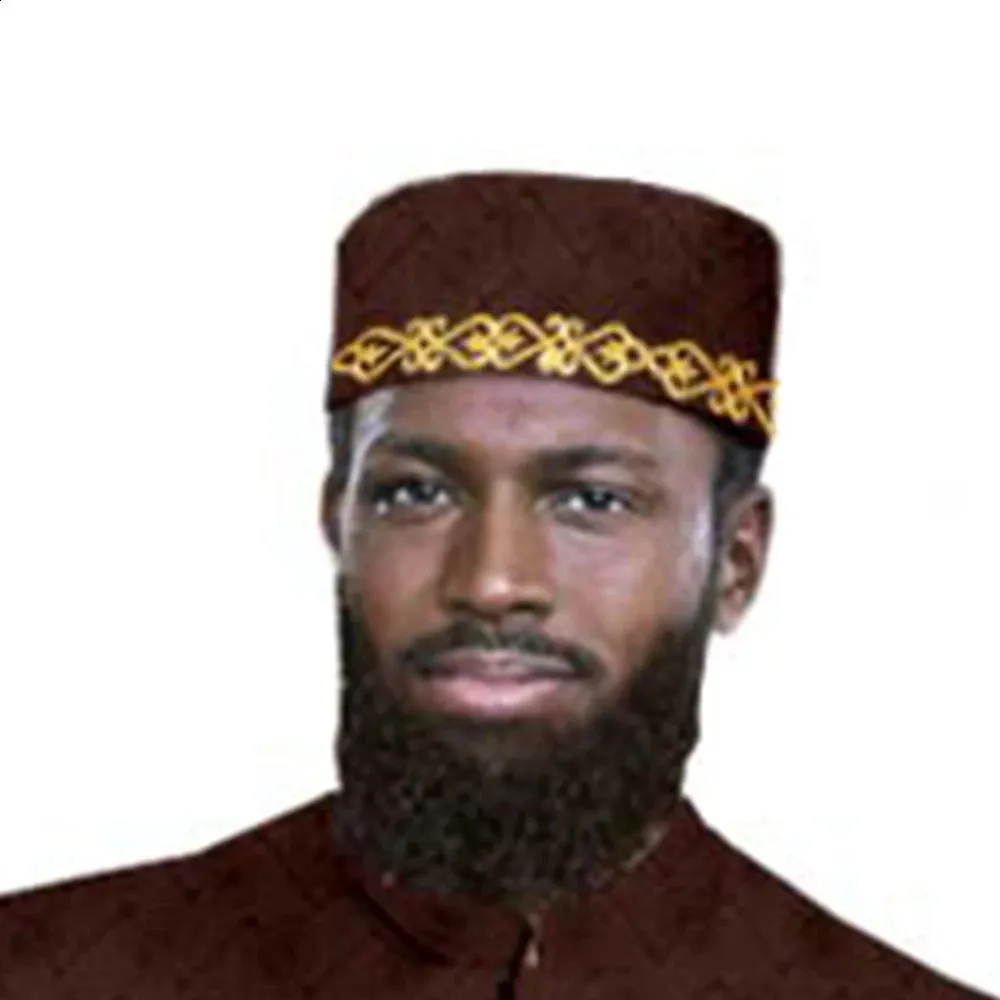 Islamic Men's topi muslim hat with Gold... Islamic Men's topi muslim hat with Gold...