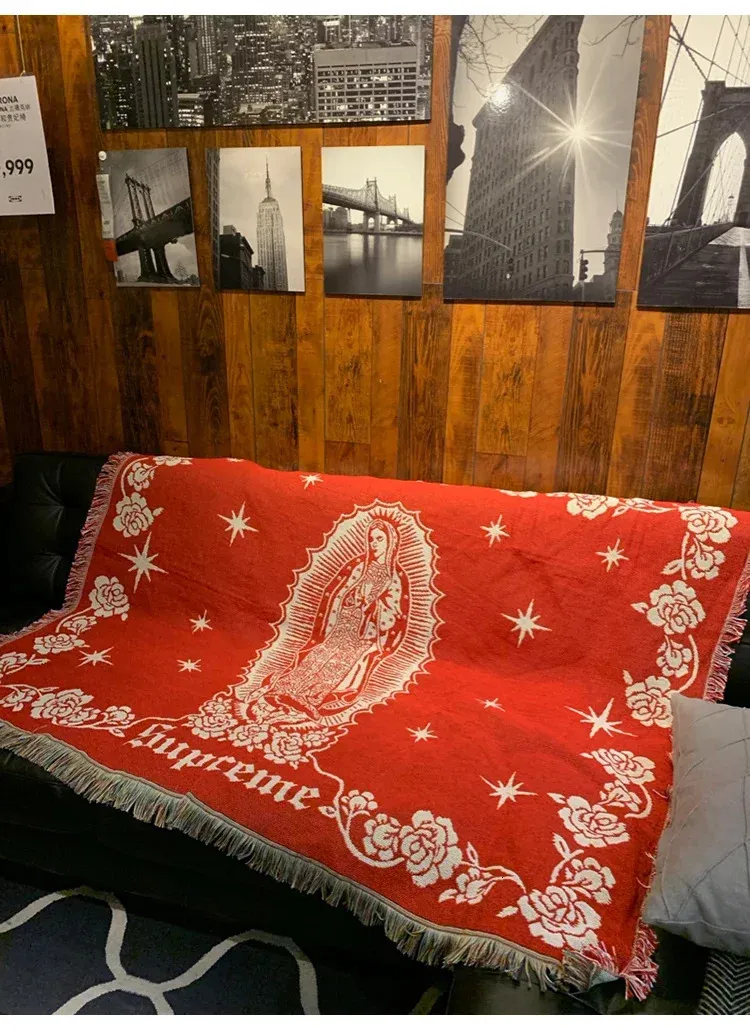 Handmade Blanket Fw18 Supreme Supreme Virgin Mary Blanket Size