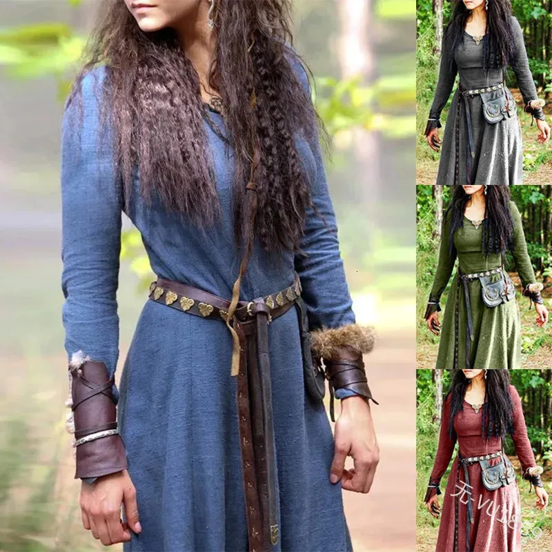 Medieval Dress Women Long Sleeve Maxi Robe Vintage... From Longda03 ...