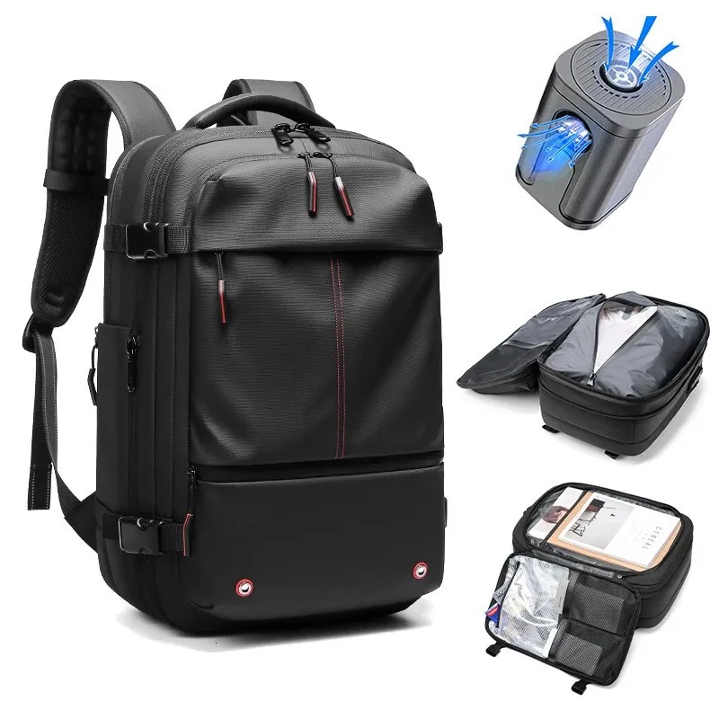 17 laptop backpack mens B737 38L Premium Nylon Travel Inch Urban Mens Business Backpack Leather Backpack Best Outdoor Laptop