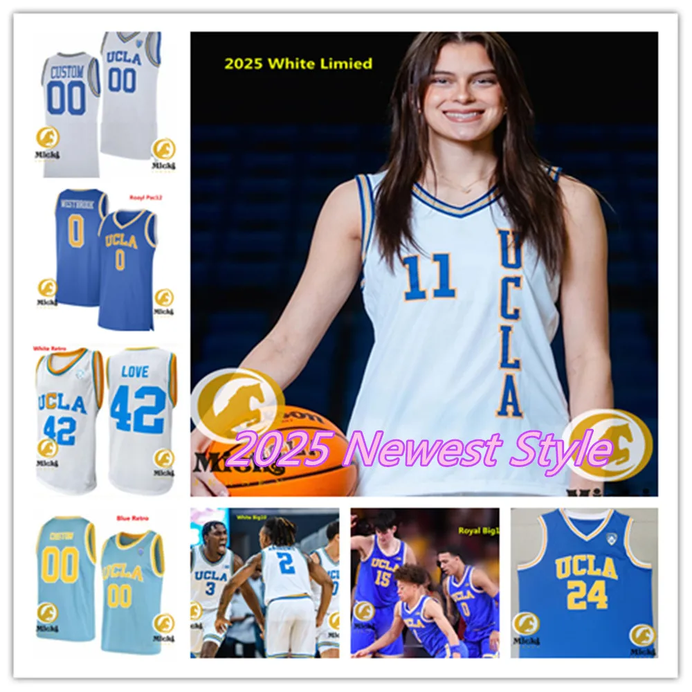 Save Big on Bulk Ucla Bruins Jersey ZachLaVine UCLA Bruins Basketball  Jersey Adem Bona Amari Bailey 10 TygerCampbell 24 Jaime Jaquez UCLA 