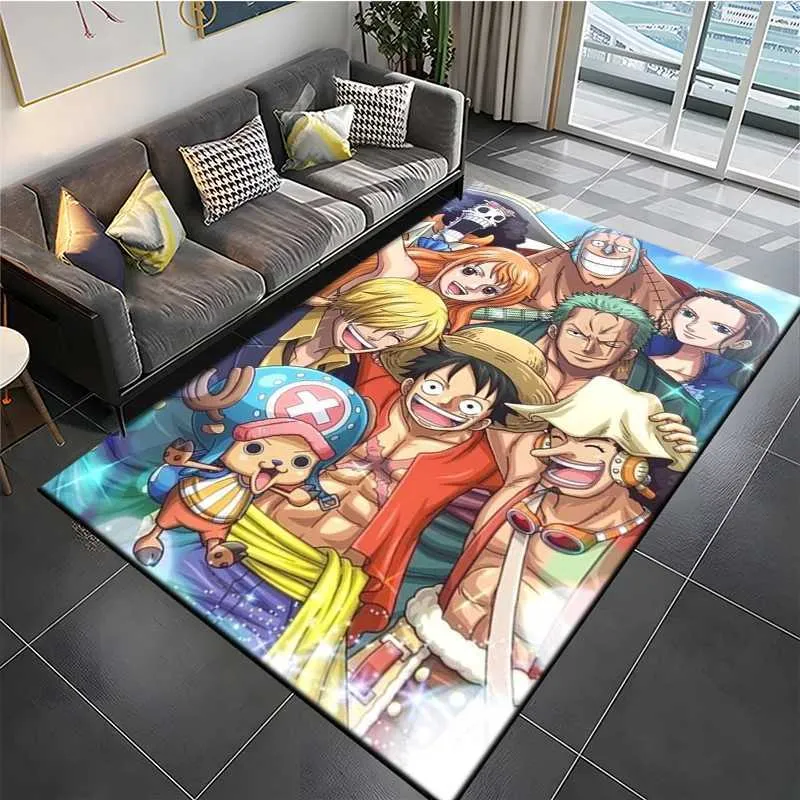 Anime One-Piece-Luffy Cartoon HD Printed Large Area Rug Carpet for