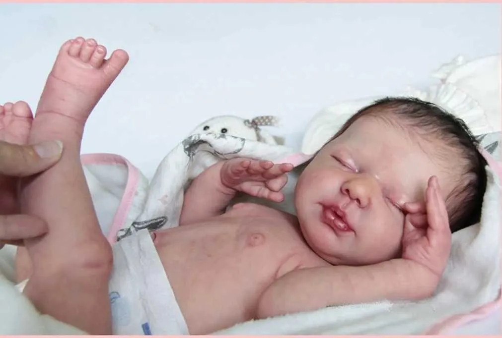 Save Big on Bulk Reborn Baby Dolls Kits 19inch Reborn Doll Kit Valentina By  Elisa Newborn Sleeping Baby Unpainted Doll Parts With Cloth Body Kit Baby 