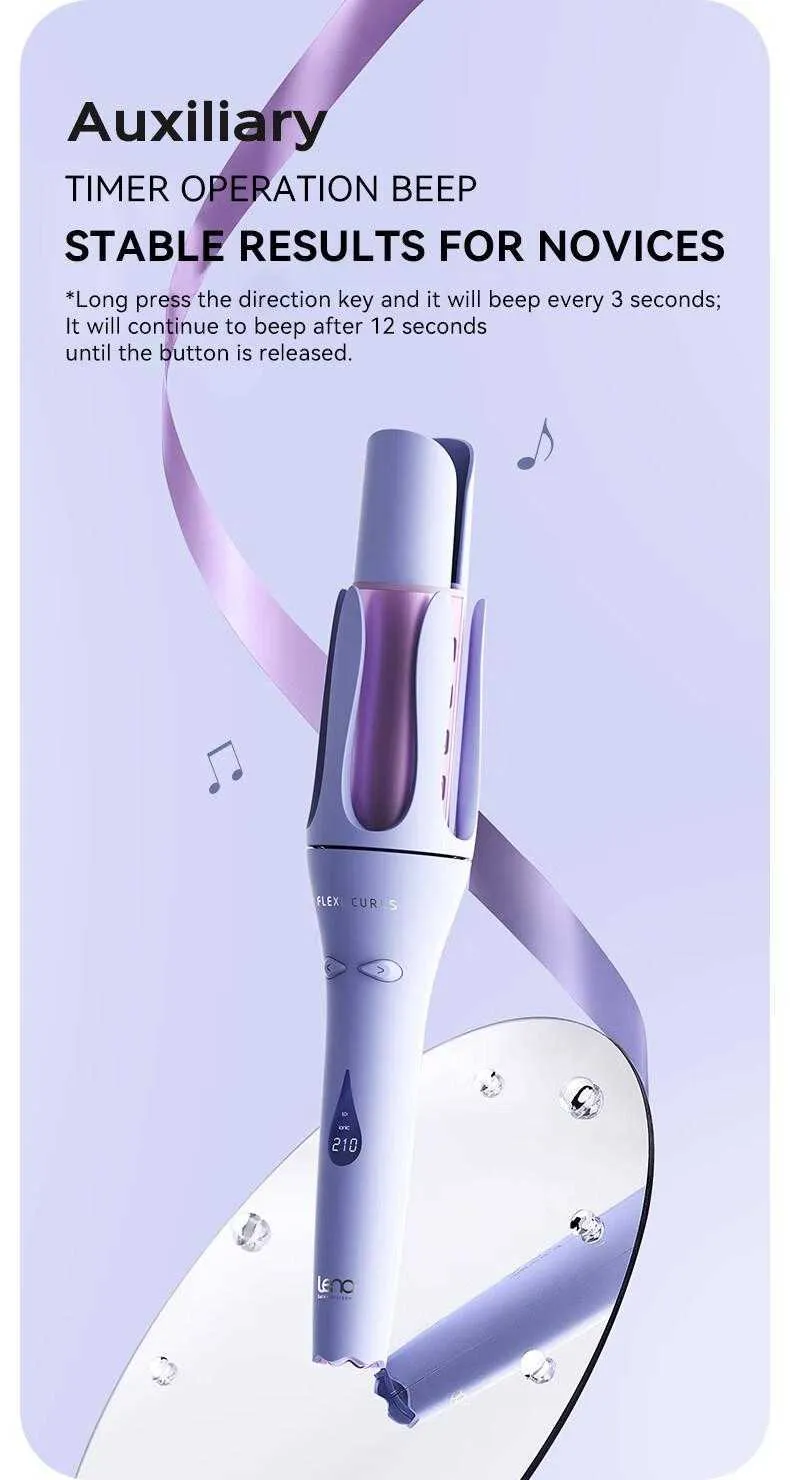 Lena Z3S 40mm Automatic Hair Curler Negative Ion From