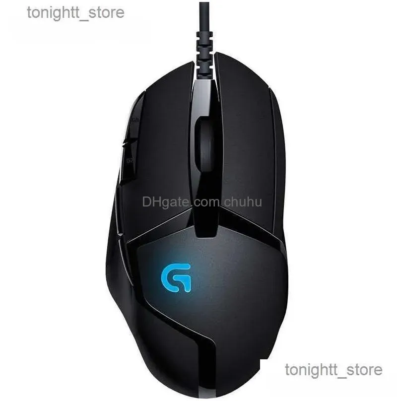 Mice G402 Hyperion Fury Fps Gaming Mouse High Quality Wired Optical Uter Peripheral Accessories Gamer Q230825 Drop Delivery Computers Otdz2