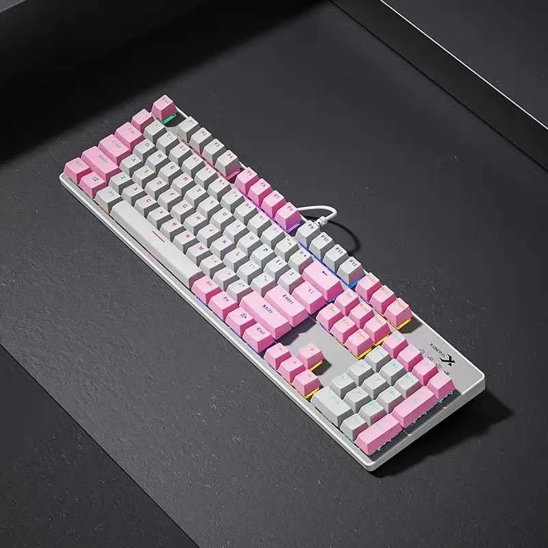 Keyboards XIBERIA/Siberian XK185 Gaming Cable Esports Mechanical Keyboard Peripherals Female Computer Office S25210