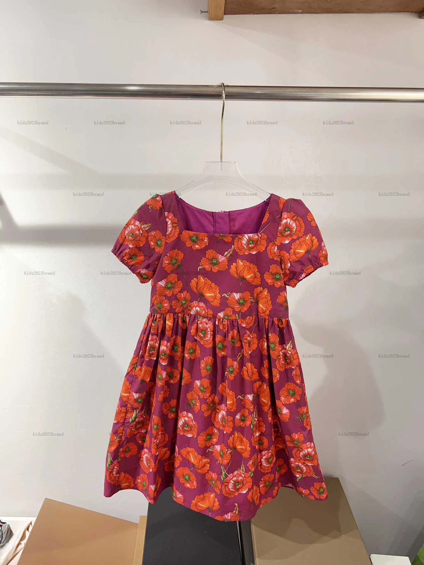 brand girl cotton print dress Girls - White/Floral Printed Cotton Dress - Size: 1-2Y