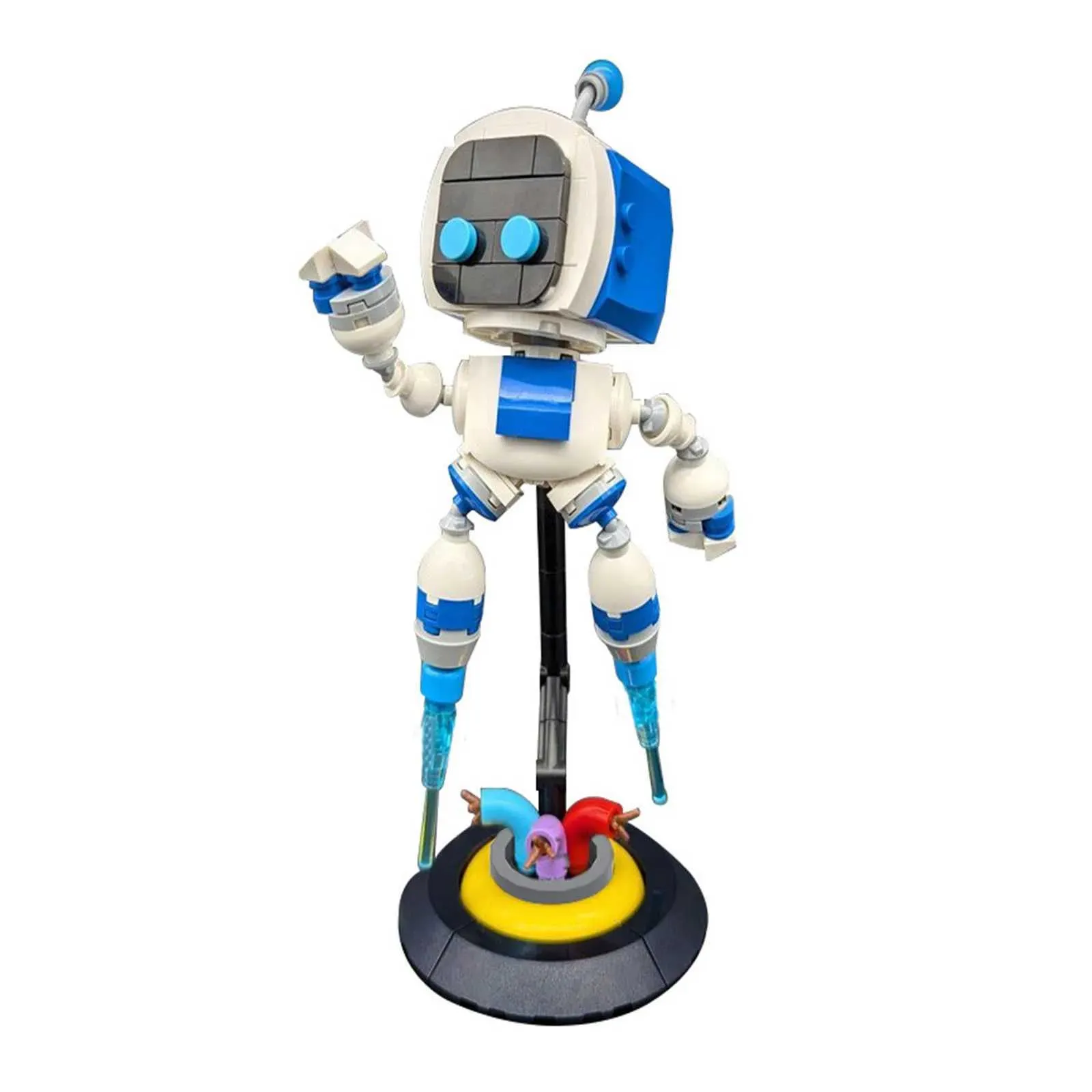 MOC Astro Bot Building Blocks STEM Space Adventure Robot Toy For Boys ...