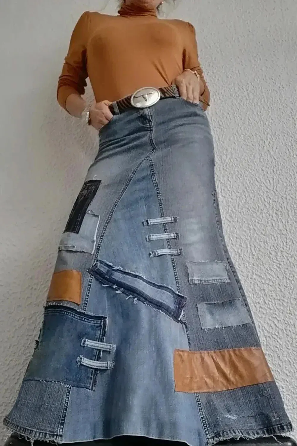 Long Denim Plus Size Denim Skirt Quilt Save Big On Bulk Plus Size