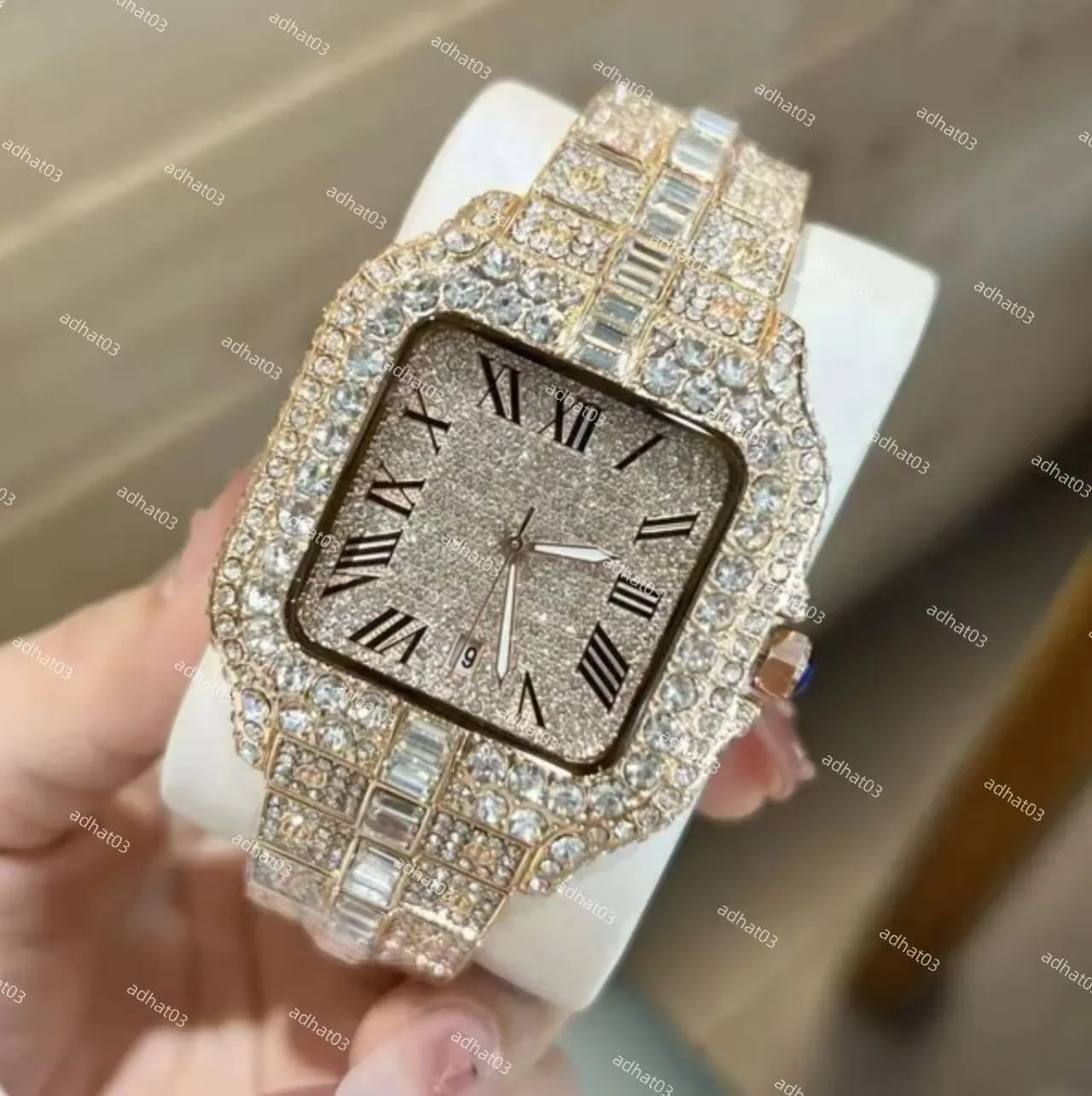 Moissanite Iced Out Designer Mens Watch Forを￥2,872 | DHgate