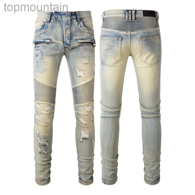 Men's Jeans Marca Jeans Teschio Mens Ripped Jeans, Slim Fit