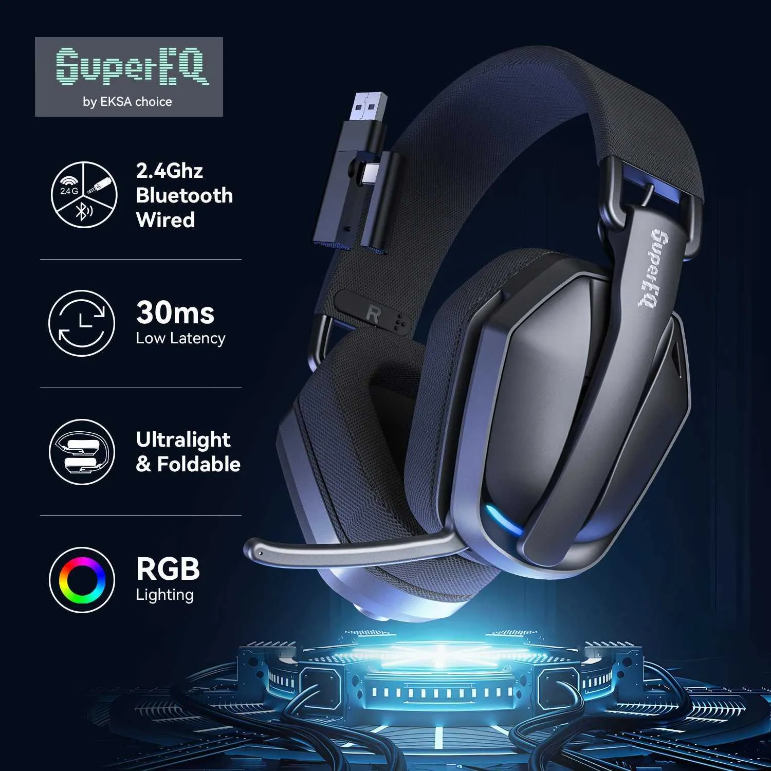 Ahorra a lo Grande en Compras al por Mayor de Auriculares De Juego  Bluetooth Auriculares Auriculares SuperSeq G19BT Auriculares Gaming  Wireless