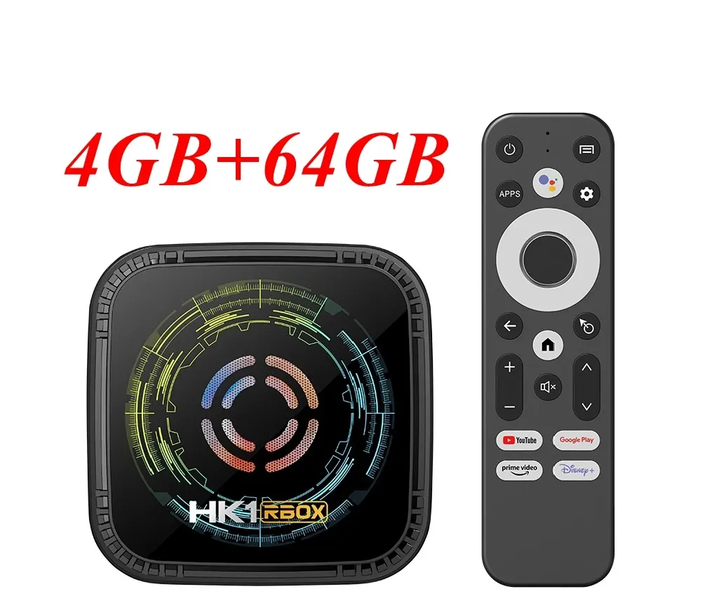 Android 14 8K TV Box - HK1 RBOX H8X: 4GB/64GB, Allwinner