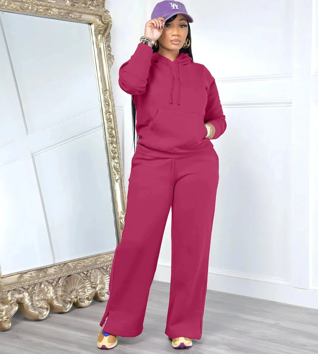 Survêtements Femme Ensemble De Pyjama 2 Pièce Sportswear Jogging Automne Hiver Sweatshirt Et Pantalon Sweat Suit Tenue Sport Ensemble Vêtements De Nuit