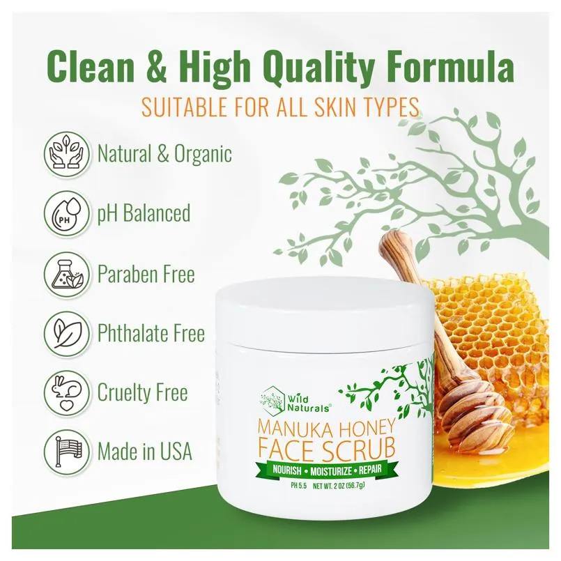 Body Wash Manuka Honey Face Scrub