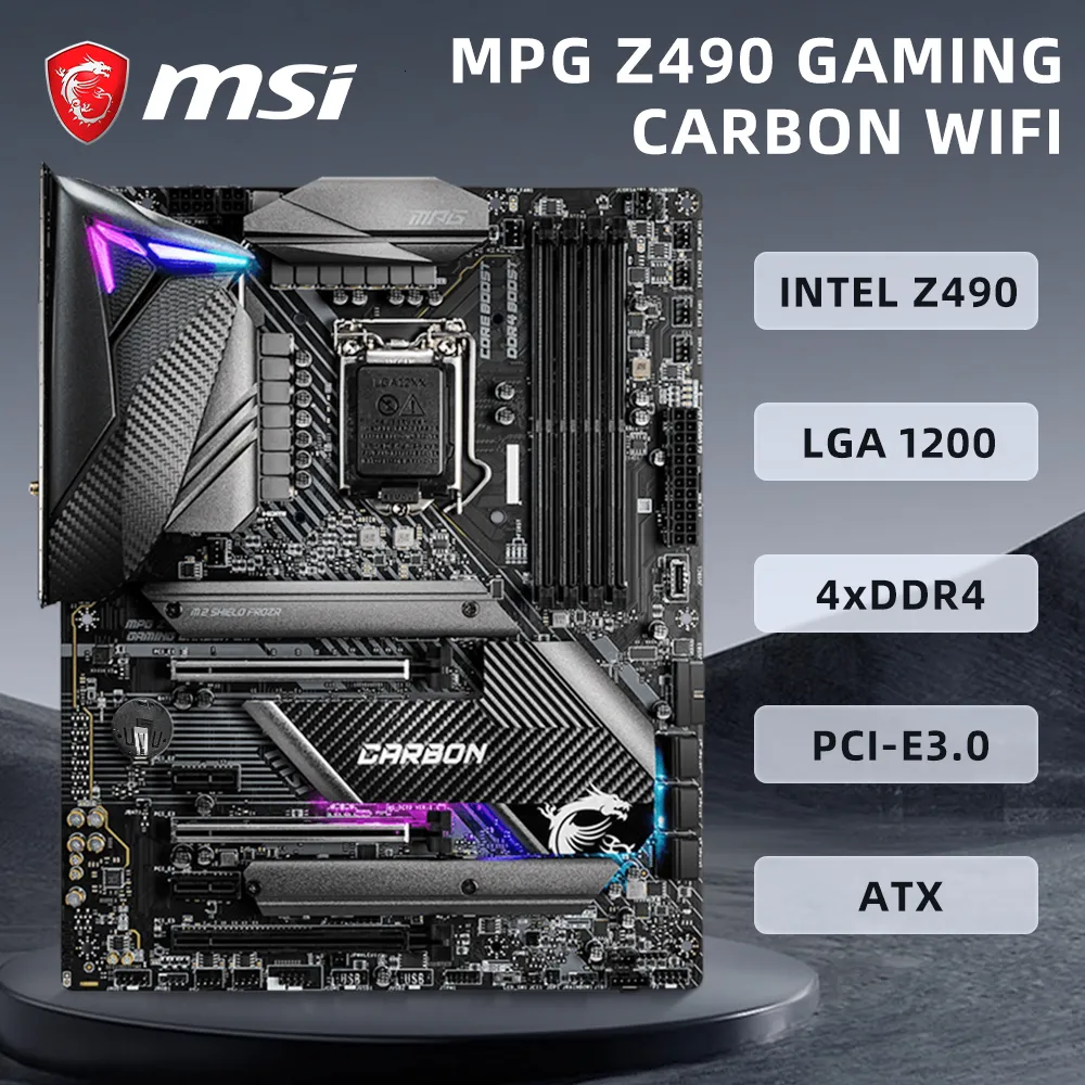 HOT Motherboard Msi Mpg Z490 Gaming Carbon Wifi MSI MPG