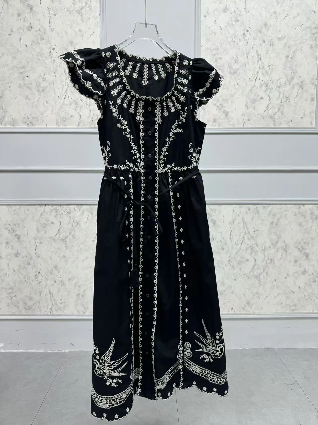 elegant anniversary dresses Aves Embroidered Dress main image 1