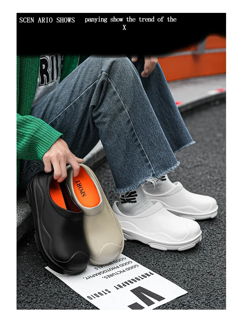 Chaussures de cuisine imperméables et antidérapantes_voghion.com