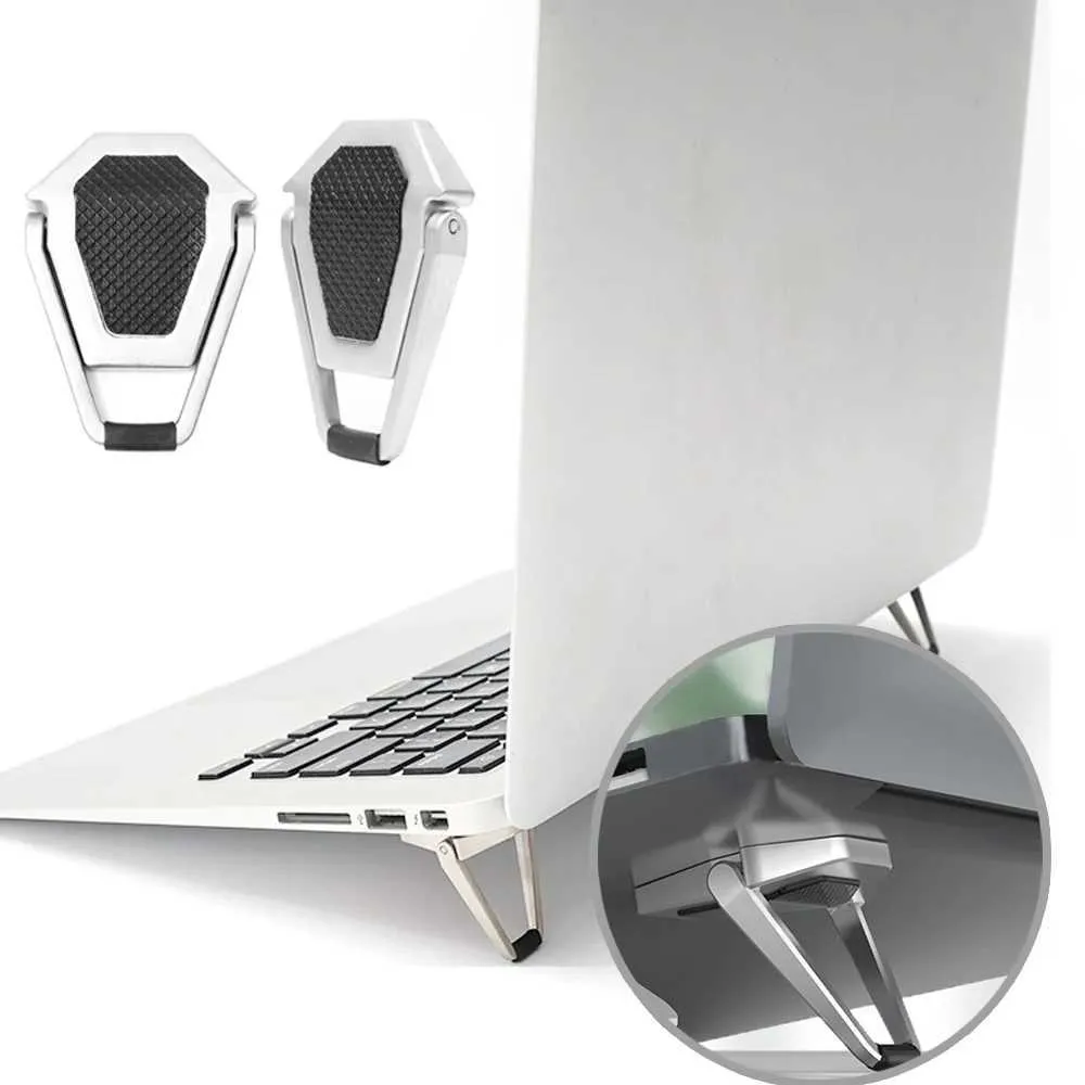 Laptop Notebook Stand: Portable Metal Riser, Foldable Cooling Kickstand ...