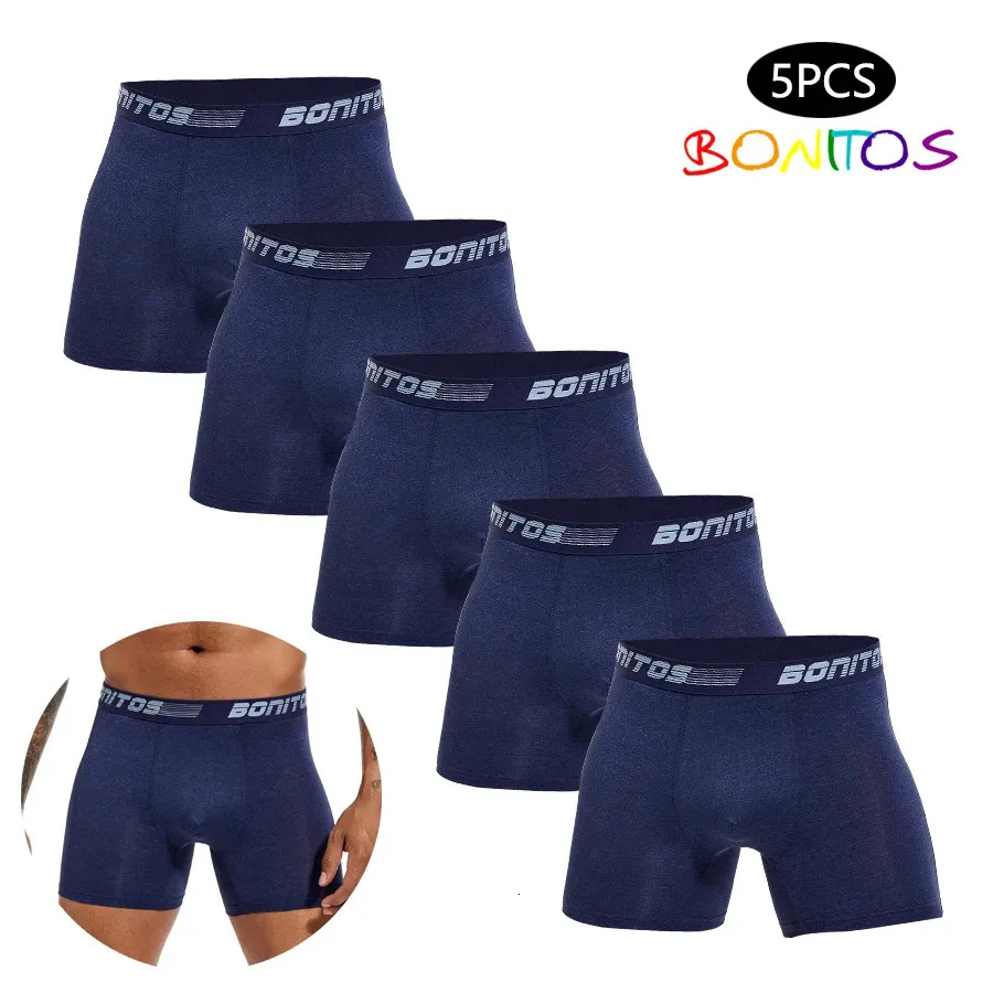 Men's Boxer Shorts 100% Cotton Breathable Knit Underwear Trunks from ...