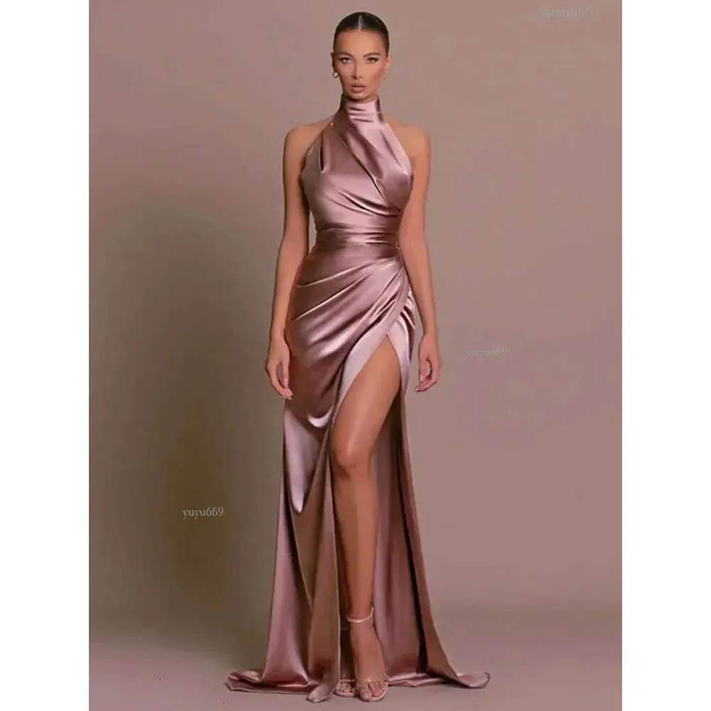 Elegant Sleeveless Halter Neck Maxi Dress For Women ... From Yuyu669,  $24.71 In Bulk | DHgate.Com